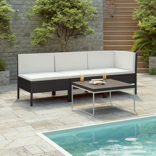 Garden furniture set black and - set,